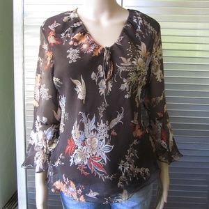Anne Carson Silk Top SZ M